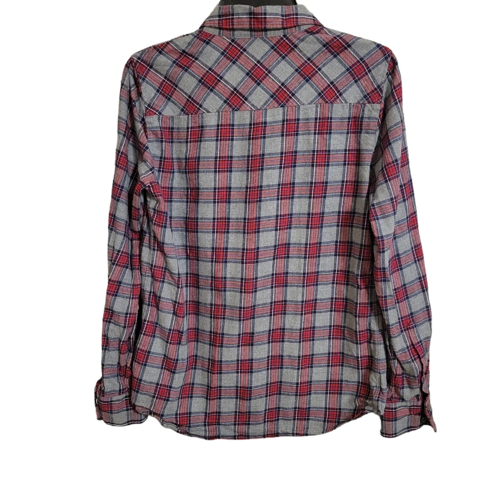 J Crew Boy Fit Plaid Flannel Shirt